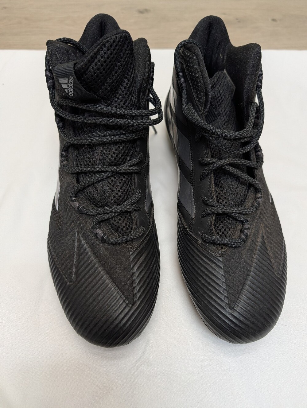 Adidas Freak Carbon Mid Football Cleats Black Silver 11.5 F97423